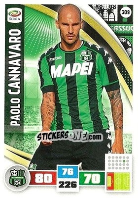 Sticker Paolo Cannavaro - Calciatori 2016-2017. Adrenalyn XL n. 309 - Panini