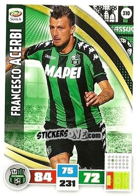 Sticker Francesco Acerbi - Calciatori 2016-2017. Adrenalyn XL n. 310 - Panini