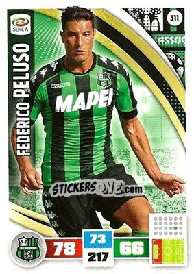 Sticker Federico Peluso - Calciatori 2016-2017. Adrenalyn XL n. 311 - Panini