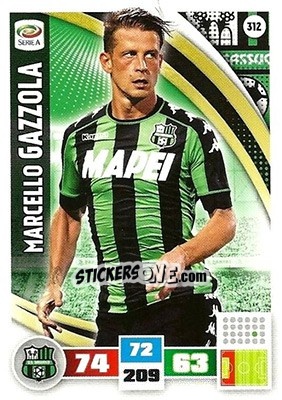 Cromo Marcello Gazzola - Calciatori 2016-2017. Adrenalyn XL - Panini