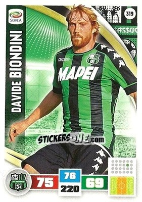 Sticker Davide Biondini - Calciatori 2016-2017. Adrenalyn XL n. 319 - Panini