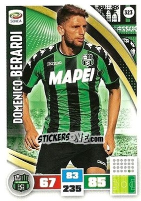 Sticker Domenico Berardi - Calciatori 2016-2017. Adrenalyn XL n. 323 - Panini