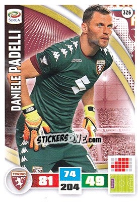 Sticker Daniele Padelli - Calciatori 2016-2017. Adrenalyn XL n. 326 - Panini