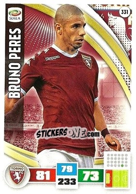 Sticker Bruno Peres - Calciatori 2016-2017. Adrenalyn XL n. 331 - Panini
