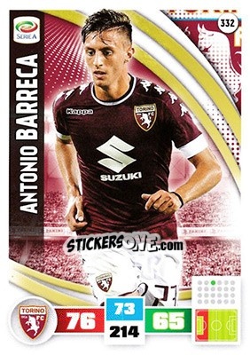 Cromo Antonio Barreca - Calciatori 2016-2017. Adrenalyn XL - Panini