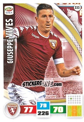 Sticker Giuseppe Vives - Calciatori 2016-2017. Adrenalyn XL n. 333 - Panini