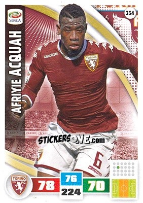 Sticker Afriyie Acquah - Calciatori 2016-2017. Adrenalyn XL n. 334 - Panini