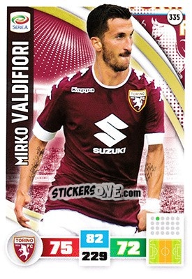 Sticker Mirko Valdifiori - Calciatori 2016-2017. Adrenalyn XL n. 335a - Panini