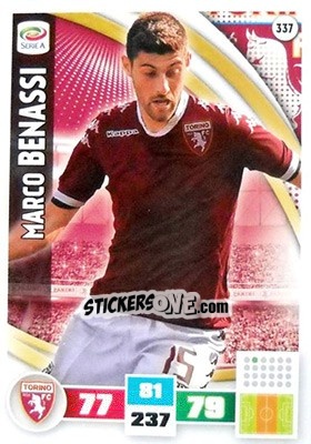 Sticker Marco Benassi - Calciatori 2016-2017. Adrenalyn XL n. 337 - Panini
