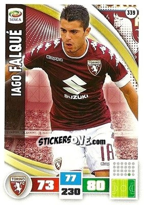 Sticker Iago Falqué - Calciatori 2016-2017. Adrenalyn XL n. 339 - Panini