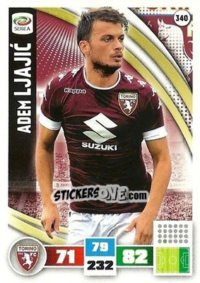 Sticker Adem Ljajic - Calciatori 2016-2017. Adrenalyn XL n. 340 - Panini