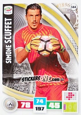 Sticker Simone Scuffet - Calciatori 2016-2017. Adrenalyn XL n. 344 - Panini