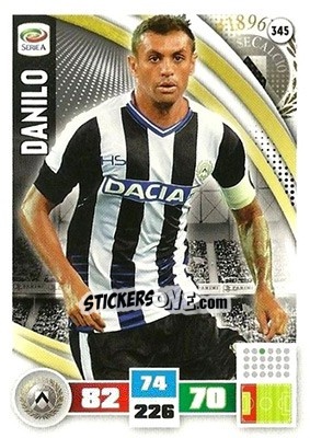 Sticker Danilo - Calciatori 2016-2017. Adrenalyn XL n. 345 - Panini