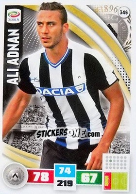 Sticker Ali Adnan - Calciatori 2016-2017. Adrenalyn XL n. 346 - Panini