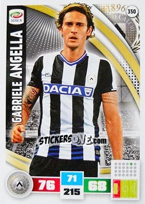 Sticker Gabriele Angella - Calciatori 2016-2017. Adrenalyn XL n. 350 - Panini