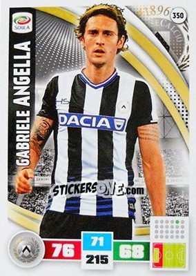 Figurina Gabriele Angella - Calciatori 2016-2017. Adrenalyn XL - Panini