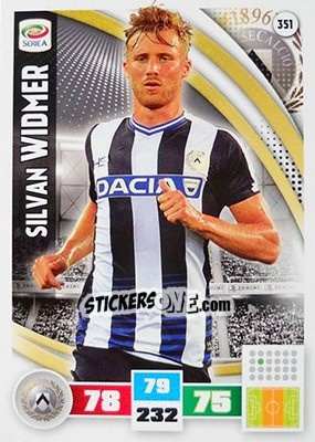 Sticker Silvan Widmer - Calciatori 2016-2017. Adrenalyn XL n. 351 - Panini