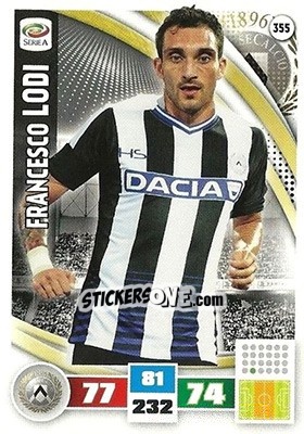 Sticker Francesco Lodi - Calciatori 2016-2017. Adrenalyn XL n. 355 - Panini