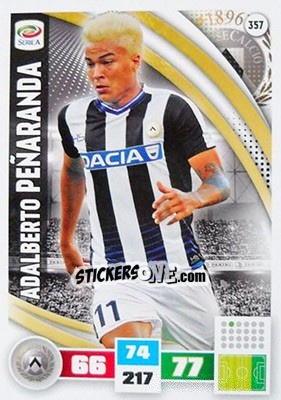 Sticker Adalberto Peñaranda - Calciatori 2016-2017. Adrenalyn XL n. 357 - Panini