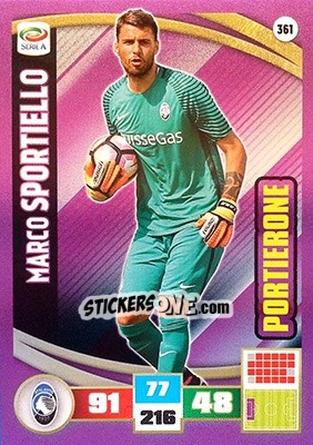 Figurina Marco Sportiello - Calciatori 2016-2017. Adrenalyn XL - Panini