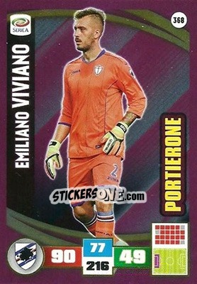 Sticker Emiliano Viviano - Calciatori 2016-2017. Adrenalyn XL n. 368 - Panini
