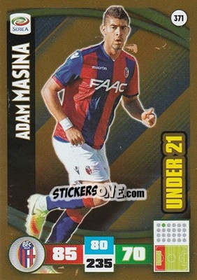 Sticker Adam Masina - Calciatori 2016-2017. Adrenalyn XL n. 371 - Panini