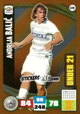 Sticker Andrija Balic - Calciatori 2016-2017. Adrenalyn XL n. 378 - Panini