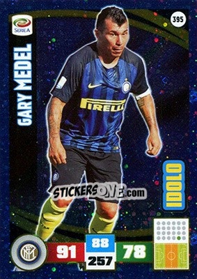 Sticker Gary Medel - Calciatori 2016-2017. Adrenalyn XL n. 395 - Panini