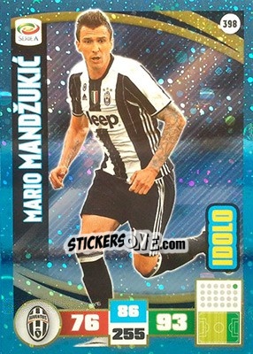 Sticker Mario Mandžukic - Calciatori 2016-2017. Adrenalyn XL n. 398 - Panini