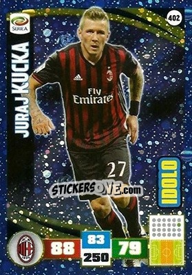 Sticker Juraj Kucka - Calciatori 2016-2017. Adrenalyn XL n. 402 - Panini