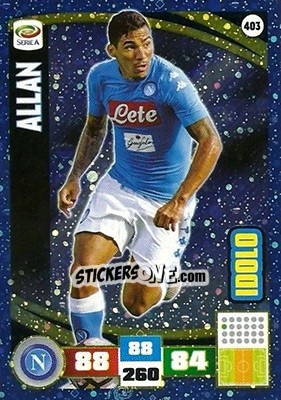 Sticker Allan - Calciatori 2016-2017. Adrenalyn XL n. 403 - Panini