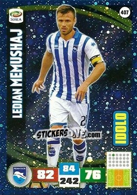 Sticker Ledian Memushaj - Calciatori 2016-2017. Adrenalyn XL n. 407 - Panini