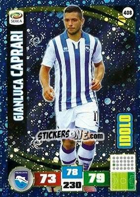 Sticker Gianluca Caprari - Calciatori 2016-2017. Adrenalyn XL n. 408 - Panini