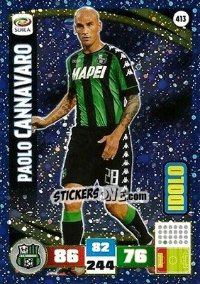 Sticker Paolo Cannavaro - Calciatori 2016-2017. Adrenalyn XL n. 413 - Panini
