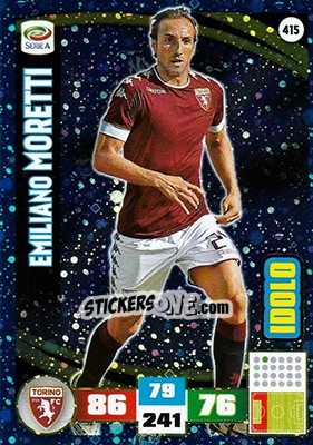 Sticker Emiliano Moretti - Calciatori 2016-2017. Adrenalyn XL n. 415 - Panini