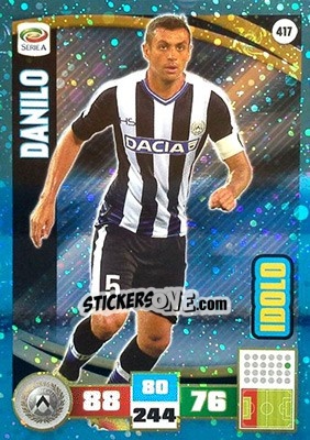 Sticker Danilo - Calciatori 2016-2017. Adrenalyn XL n. 417 - Panini