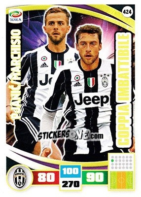 Sticker Pjanic / marchisio - Calciatori 2016-2017. Adrenalyn XL n. 424 - Panini