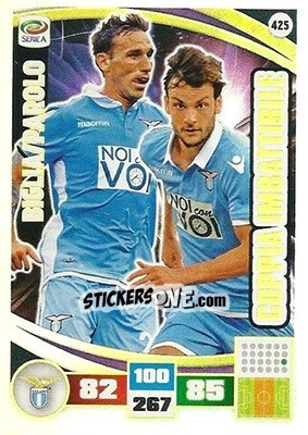 Sticker Lucas Biglia / Marco Parolo - Calciatori 2016-2017. Adrenalyn XL n. 425 - Panini