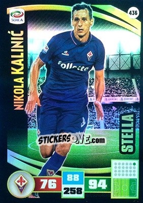 Sticker Nikola Kalinic - Calciatori 2016-2017. Adrenalyn XL n. 436 - Panini