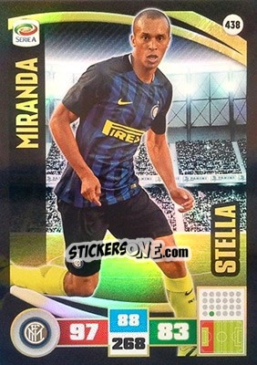 Sticker Miranda - Calciatori 2016-2017. Adrenalyn XL n. 438 - Panini