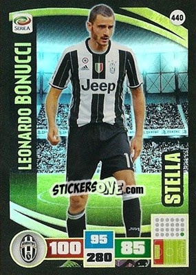 Sticker Leonardo Bonucci - Calciatori 2016-2017. Adrenalyn XL n. 440 - Panini