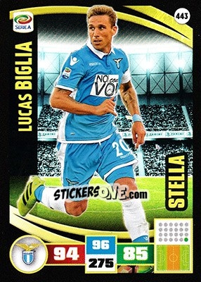 Sticker Lucas Biglia - Calciatori 2016-2017. Adrenalyn XL - Panini