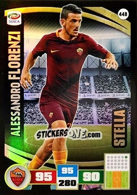 Sticker Alessandro Florenzi - Calciatori 2016-2017. Adrenalyn XL n. 448 - Panini
