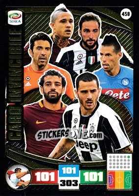 Figurina Card invincible - Calciatori 2016-2017. Adrenalyn XL n. 458 - Panini