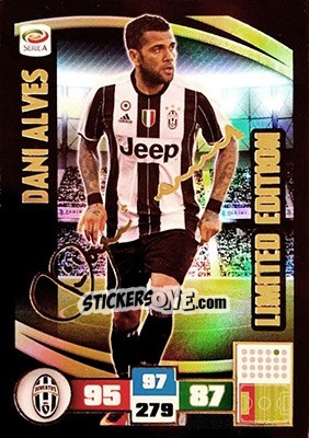 Sticker Dani Alves - Calciatori 2016-2017. Adrenalyn XL n. GS-DA - Panini
