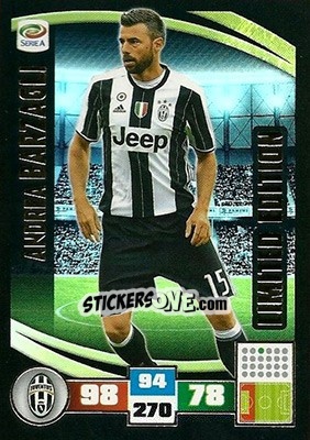 Sticker Andrea Barzagli - Calciatori 2016-2017. Adrenalyn XL n. LE-AB - Panini