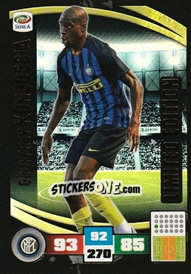 Figurina Geoffrey Kondogbia - Calciatori 2016-2017. Adrenalyn XL - Panini