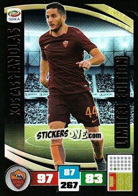 Sticker Kōstas Manōlas - Calciatori 2016-2017. Adrenalyn XL n. LE-KM - Panini
