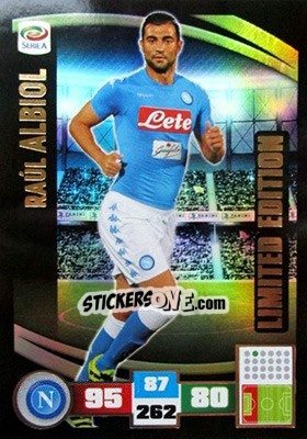 Sticker Raúl Albiol - Calciatori 2016-2017. Adrenalyn XL n. LE-RA - Panini