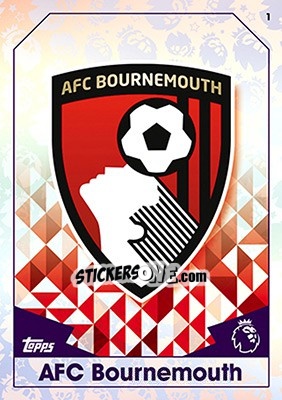 Sticker Club Badge - English Premier League 2016-2017. Match Attax n. 1 - Topps
